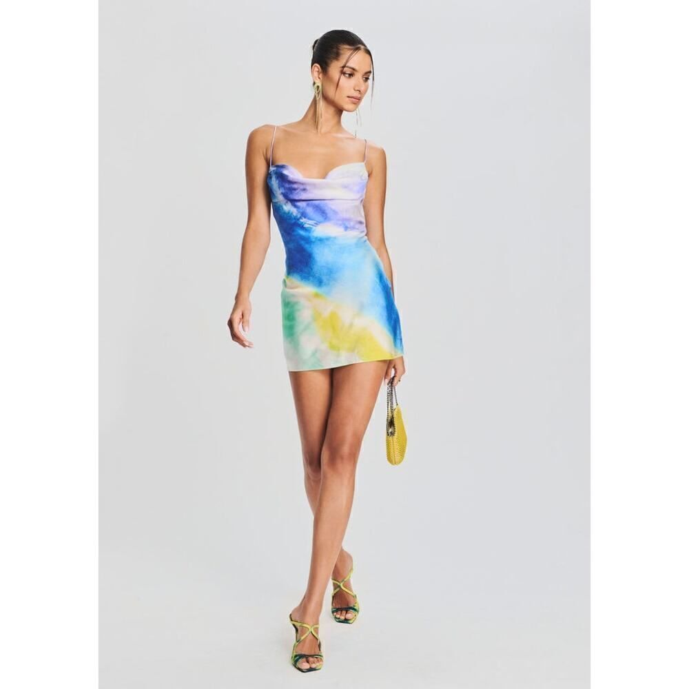 RETROFETE Rylynn silk Mini Dress watercolor Wave L